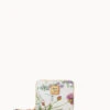 Botanical Collection Small Zip Around Wallet White