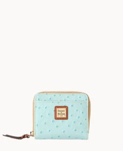 Ostrich Small Zip Around Wallet Black 22 Ostrich Small Zip Around Wallet Black -Dooney & Bourke W0329G OT9PPATN