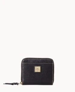 Saffiano Small Zip Around Wallet Marine 30 Saffiano Small Zip Around Wallet Marine -Dooney & Bourke W0329G SIBLSIBL