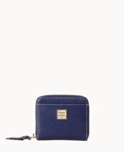 Saffiano Small Zip Around Wallet Marine 25 Saffiano Small Zip Around Wallet Marine -Dooney & Bourke W0329G SIMRSIMR 1