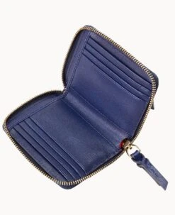 Saffiano Small Zip Around Wallet Marine 28 Saffiano Small Zip Around Wallet Marine -Dooney & Bourke W0329G SIMRSIMR ALT2 1