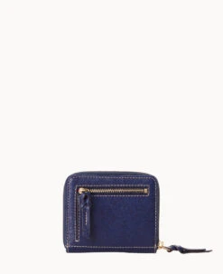 Saffiano Small Zip Around Wallet Marine 24 Saffiano Small Zip Around Wallet Marine -Dooney & Bourke W0329G SIMRSIMR ALT3