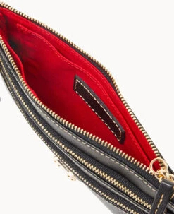 Saffiano Triple Zip Wristlet Black -Dooney & Bourke W0335G SIBLSIBL ALT2