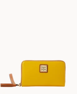 Wexford Leather Zip Around Wristlet Red -Dooney & Bourke W0337G JKSNPANA