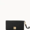 Pebble Grain Fey Phone Wristlet Black Black