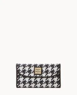 Houndstooth Continental Clutch Green 20 Houndstooth Continental Clutch Green -Dooney & Bourke W0507G 1HBLPABL0001