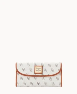 Gretta Continental Clutch Bone -Dooney & Bourke W0507G NGBOPATN0002 2