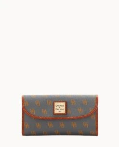 Gretta Continental Clutch Bone -Dooney & Bourke W0507G NGSLPATN0002