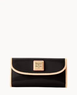 Patent Continental Clutch Black -Dooney & Bourke W0507G PTBLSVNA0002 1