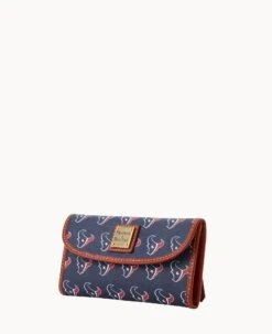 NFL Texans Continental Clutch TEXANS -Dooney & Bourke W0507M NJNVPATNTEXA ALT1 1