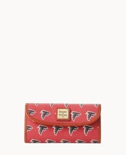 NFL Falcons Continental Clutch FALCONS -Dooney & Bourke W0507M NJRDPATNFALC 2