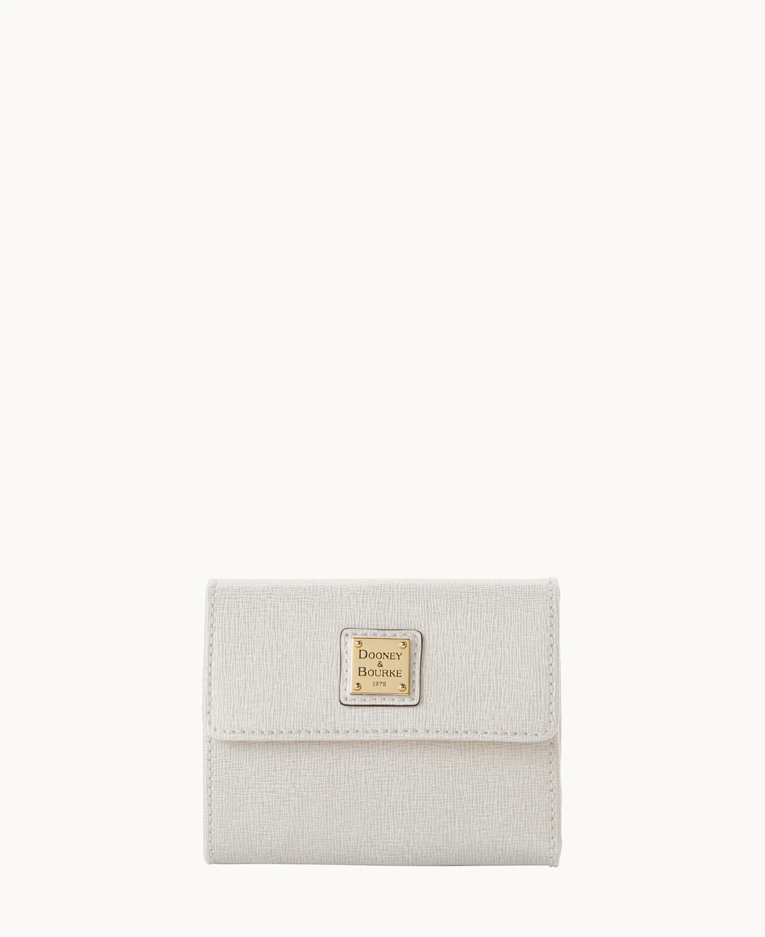 Saffiano Small Flap Credit Card Wallet Off White 13 Saffiano Small Flap Credit Card Wallet Off White - Image 13