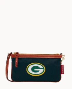 NFL Packers Large Slim Wristlet Packers -Dooney & Bourke W1111G INBLPATNPCKR 1