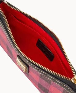 Tucker Large Slim Wristlet Red 13 Tucker Large Slim Wristlet Red -Dooney & Bourke W1111G TURDPABL ALT2 1