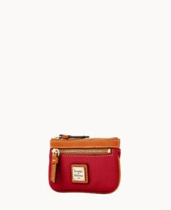 Pebble Grain Coin Case Red 22 Pebble Grain Coin Case Red -Dooney & Bourke W1160G AWRDPATN ALT1