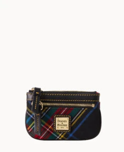 Tartan Small Coin Case Navy 16 Tartan Small Coin Case Navy -Dooney & Bourke W1160G TTBLPABL
