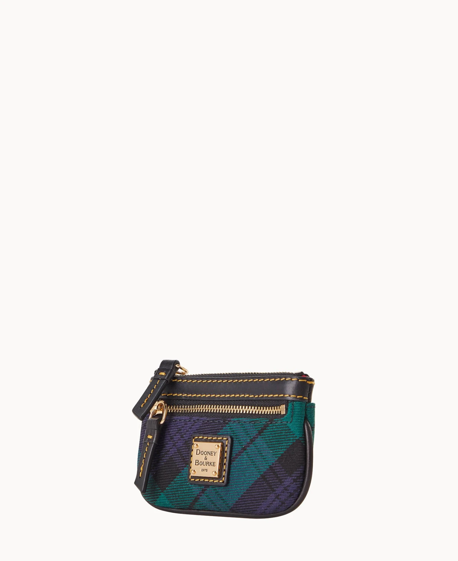 Tartan Small Coin Case Navy 5 Tartan Small Coin Case Navy - Image 5