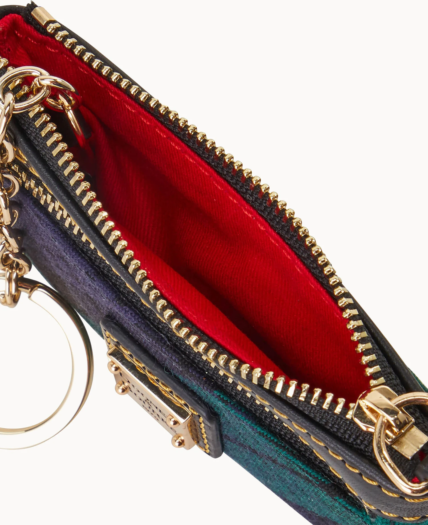 Tartan Small Coin Case Navy 3 Tartan Small Coin Case Navy - Image 3