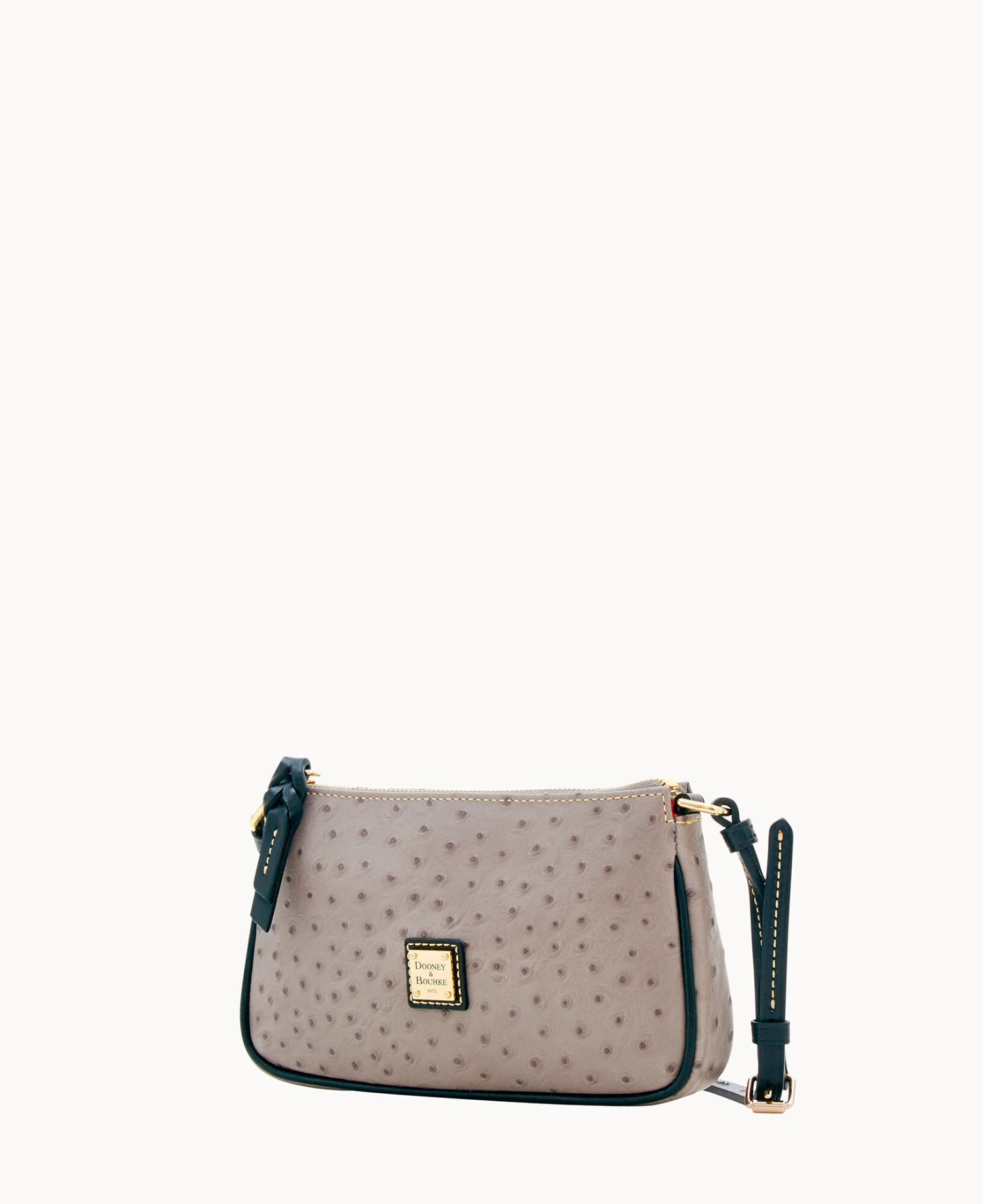 Ostrich Lexi Crossbody Grey 2 Ostrich Lexi Crossbody Grey - Image 2