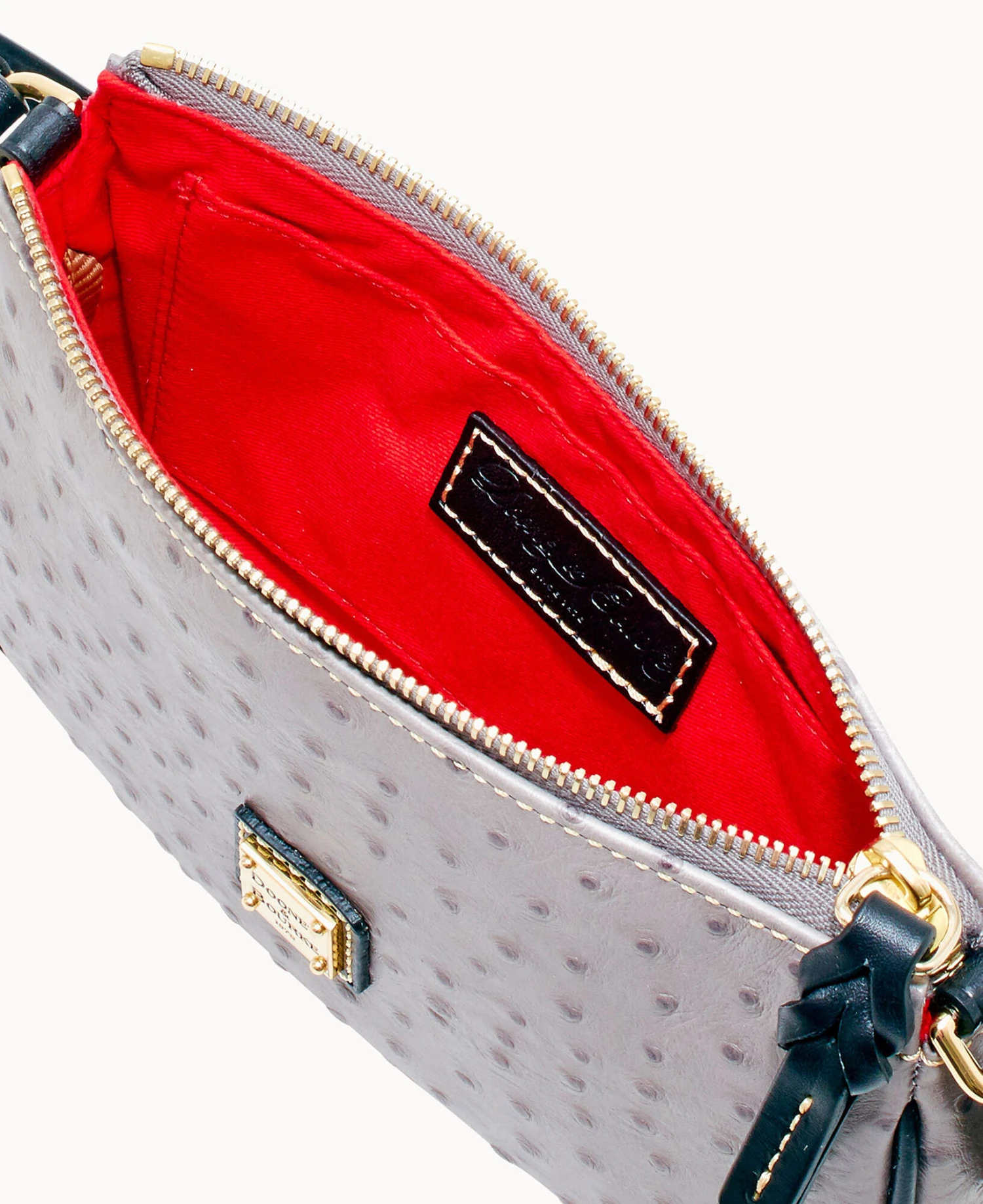 Ostrich Lexi Crossbody Grey 3 Ostrich Lexi Crossbody Grey - Image 3