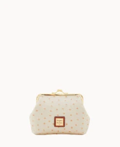 Ostrich Large Frame Purse Grey -Dooney & Bourke W1407G OTPEPATN