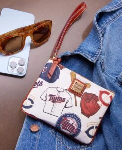 MLB Twins Stadium Wristlet TWINS -Dooney & Bourke WNGTW0279 ILD lifestyle 1